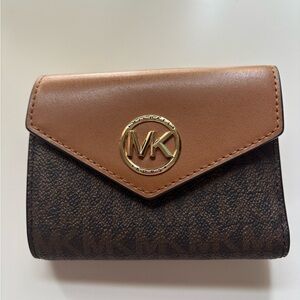 Michael Kors Tan and Brown Women's Wallet